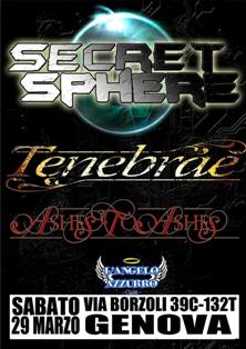 Secret Sphere + Tenebrae + Ashes To Ashes - Genova, L'angelo Azzurro - 29/12/2014 - In Your Eyes Ezine