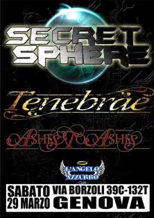 The Sunburst - Secret Sphere + Tenebrae + Ashes To Ashes - Genova, L'Angelo Azzurro - 29/12/2014