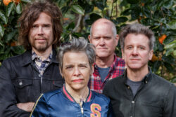 Superchunk, da sinistra a destra: Jon Wurster, Laura Ballance, Jim Wilbur, Mac McCaughan (credits Brett Villena).