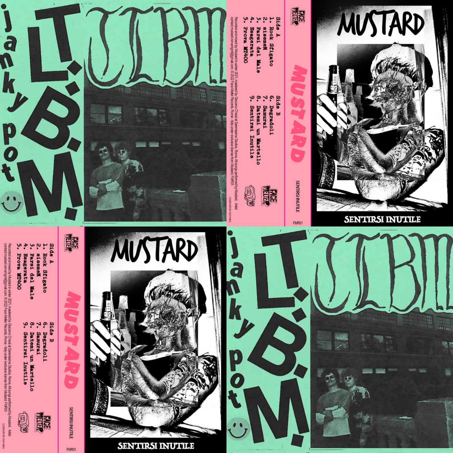 Mustard Rock'n'Roll "Sentirsi Inutile", 2022-Face Melter Records,Spya Sola Records b/w T.L. Beat Movement "Janky Pot", 2022 Beat Movement Tapes - In Your Eyes Ezine