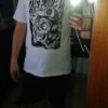 Tshirt bianca teschio - immagine 4