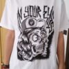 Tshirt bianca teschio - immagine 2