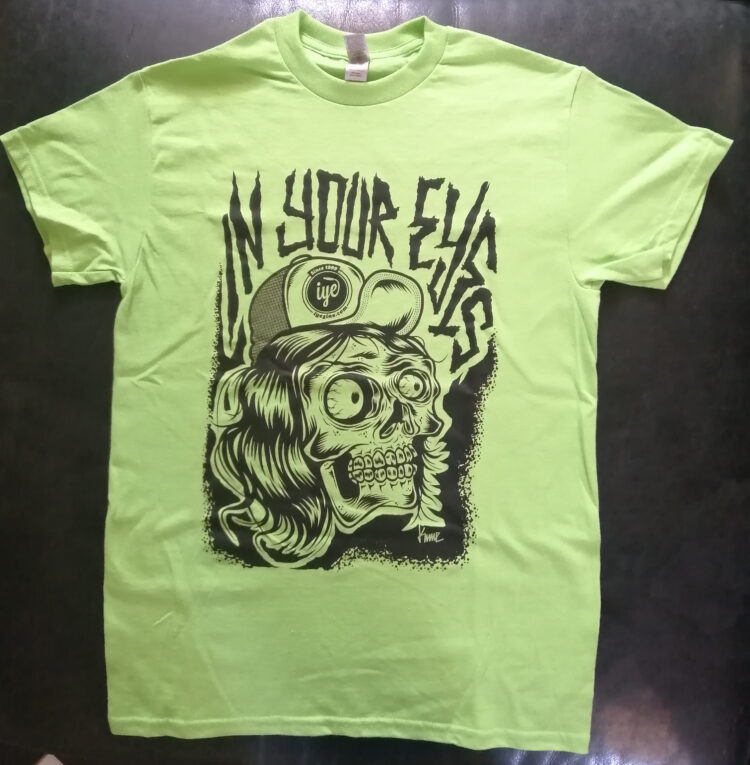Tshirt Verde Con Teschio