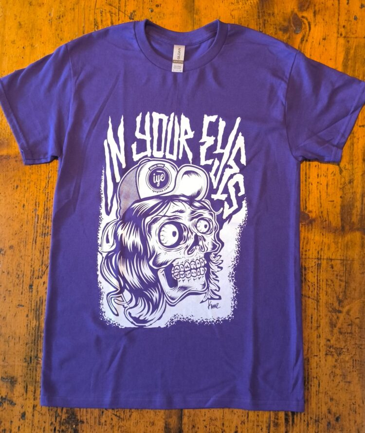 Tshirt viole teschio