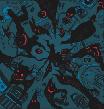 LP Cover Visions from the void by Proton Packs